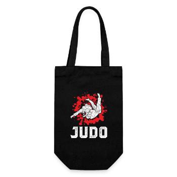 Judo - Geschenkbeutel für Flaschen - Schwarz - Vorne