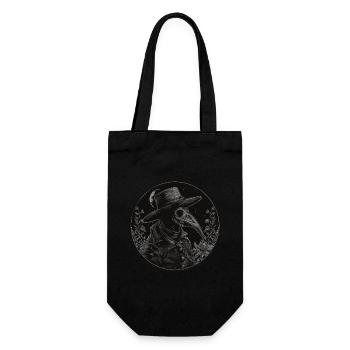 Pestdoktor Gothic Tod Steampunk Halloween - Geschenkbeutel für Flaschen - Schwarz - Vorne