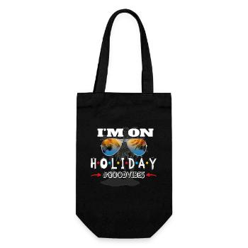 Je suis en vacances - Sac à bouteille - noir - Devant