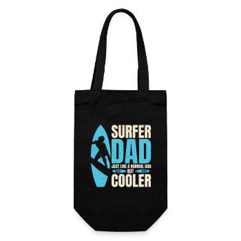 surfer Dad Like A Regular Dad But Cooler - Sac à bouteille - noir - Devant