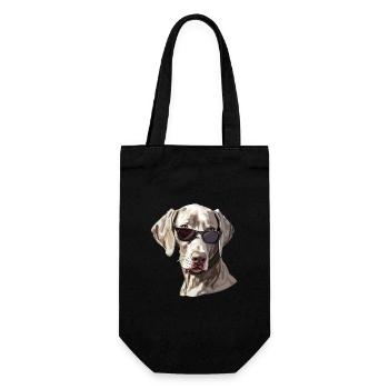 Braque De Weimar, Chien, Lunettes De Soleil, Été - Sac à bouteille - noir - Devant