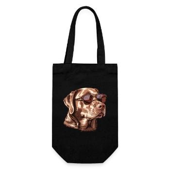 Chesapeake Bay Retriever, Hund, Sonnenbrille, Somm - Geschenkbeutel für Flaschen - Schwarz - Vorne