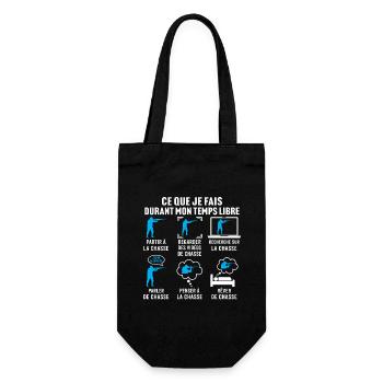 Partir à la chasse - Sac à bouteille - noir - Devant