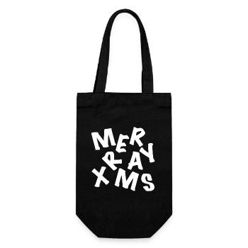 Xmas Chaos knows - Gift Bag for Bottles - black - Front