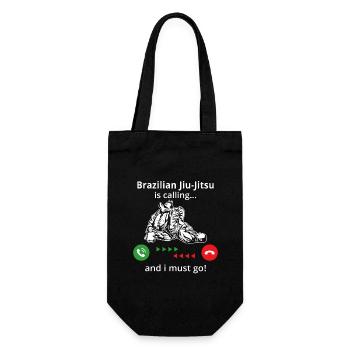 Brazilian jiu jitsu is calling and i must go - Sac à bouteille - noir - Devant
