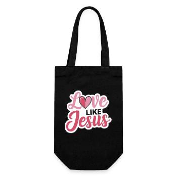 L’amour comme Jésus - Design chrétien Foi Dieu - Sac à bouteille - noir - Devant