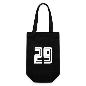 Trikotnummer 29 – Geschenk zum 29-jährigen Jubiläum - Geschenkbeutel für Flaschen - Schwarz - Vorne