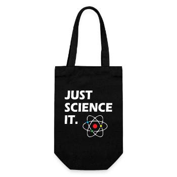 Just Science It - Geschenkbeutel für Flaschen - Schwarz - Vorne