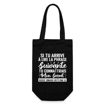 Enfant J'ai un Secret Je Vais être Grande Sœur - Sac à bouteille - noir - Devant