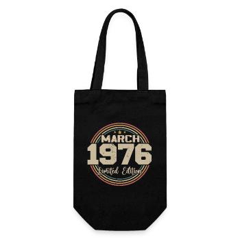 Awesome seit März 1934 Geburtstag 1934 Geschenk - Geschenkbeutel für Flaschen - Schwarz - Vorne