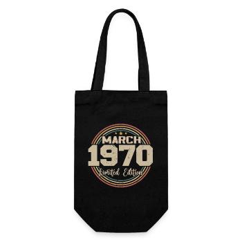 Awesome seit März 1934 Geburtstag 1934 Geschenk - Geschenkbeutel für Flaschen - Schwarz - Vorne