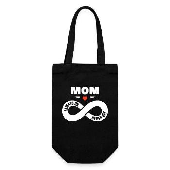 Maman toujours sur Never Off maman chemise fête des mères - Sac à bouteille - noir - Devant