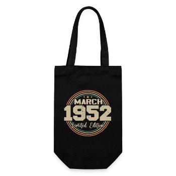 Génial Depuis Mars 1952 Anniversaire 1952 Cadeau - Sac à bouteille - noir - Devant