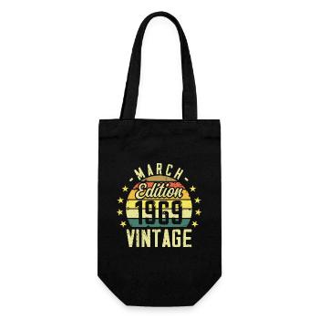 Vintage mars 1969 vintage cadeau anniversaire 1969 - Sac à bouteille - noir - Devant
