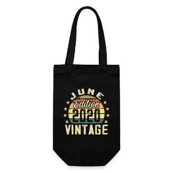 Juin 2020 Juin Cadeau Anniversaire June 2020 Rétro - Sac à bouteille - noir - Devant