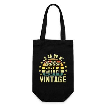 Juin 2014 Juin Cadeau Anniversaire June 2014 Rétro - Sac à bouteille - noir - Devant