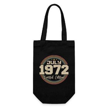 1972 Birthday July 1972 Gift July 1972 - Gift Bag for Bottles - black - Front