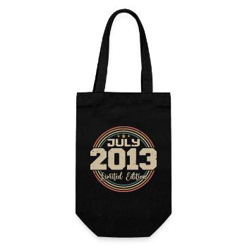 2013 Anniversaire Juillet 2013 Cadeau Juillet 2013 - Sac à bouteille - noir - Devant
