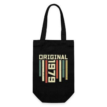 1979 Retro Gift 1979 45th Anniversary Gift - Gift Bag for Bottles - black - Front