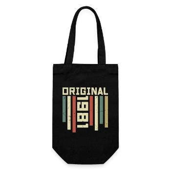 1981 Cadeau Rétro 1981 Cadeau Anniversaire 43 ans - Sac à bouteille - noir - Devant