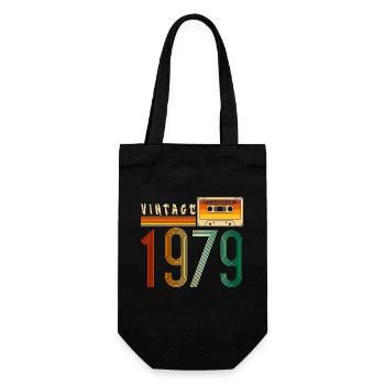 Année 1979 Old School Cassette Musique Rétro - Sac à bouteille - noir - Devant