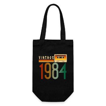 Année 1984 Old School Cassette Musique Rétro - Sac à bouteille - noir - Devant