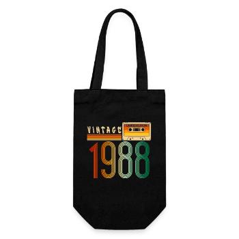 Année 1988 Old School Cassette Musique Rétro - Sac à bouteille - noir - Devant