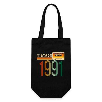 Année 1991 Old School Cassette Musique Rétro - Sac à bouteille - noir - Devant
