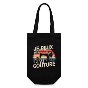 I can't I have Couture - Gift Bag for Bottles - black - Front