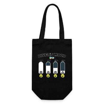 Scuba Diving Diver Diving Diver Scuba - Gift Bag for Bottles - black - Front
