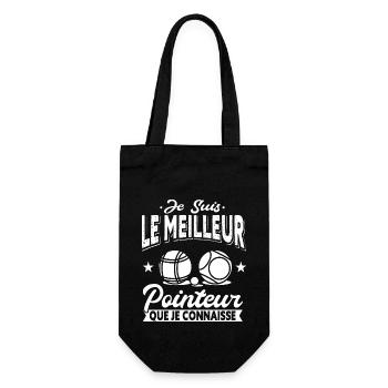 Pétanque Cadeau Humour Boccia Homme Petanque - Sac à bouteille - noir - Devant