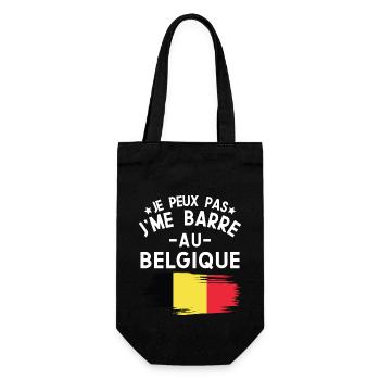 Je Peux Pas J'me Barre Au Belgique Vacances - Sac à bouteille - noir - Devant