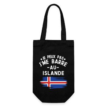 Je Peux Pas J'me Barre Au Islande Vacances - Sac à bouteille - noir - Devant