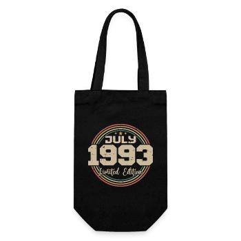 1993 Birthday July 1993 Gift July 1993 - Gift Bag for Bottles - black - Front