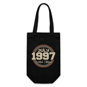 1997 Birthday July 1997 Gift July 1997 - Gift Bag for Bottles - black - Front