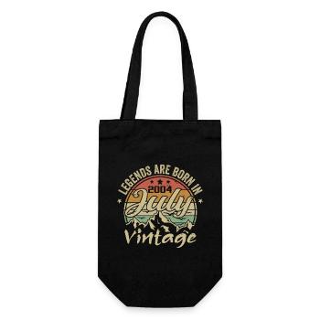 Vintage July 2004 Birthday July 2004 - Gift Bag for Bottles - black - Front