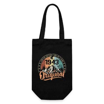 Original 1943 Rétro Cadeau Anniversaire Né En 1943 - Sac à bouteille - noir - Devant