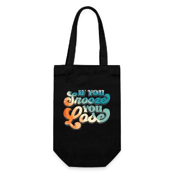 If You Snooze You Lose - Gift Bag for Bottles - black - Front