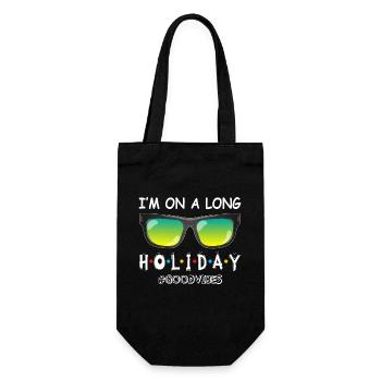 I'm on holiday - Gift Bag for Bottles - black - Front