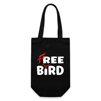 Free Bird - frei wie ein Vogel - Gift Bag for Bottles - black - Front