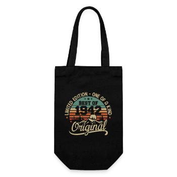 Vintage 1942 Légende - Rétro Cadeau D’anniversaire - Sac à bouteille - noir - Devant