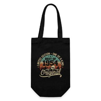 Vintage 1954 Légende - Rétro Cadeau D’anniversaire - Sac à bouteille - noir - Devant