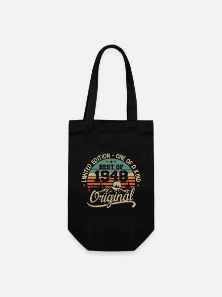 Vintage 1948 Légende - Rétro Cadeau D’anniversaire - Sac à bouteille - noir