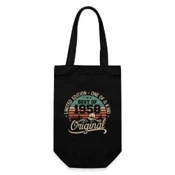 Vintage 1958 Légende - Rétro Cadeau D’anniversaire - Sac à bouteille - noir - Devant