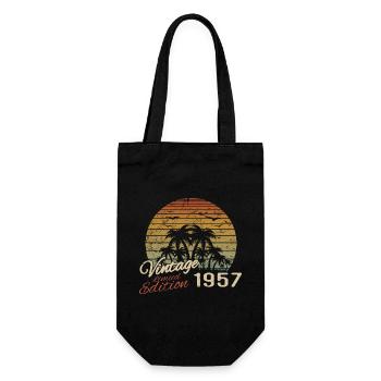 Vintage 1957 Anniversaire Cadeau 1957 Rétro 1957 - Sac à bouteille - noir - Devant