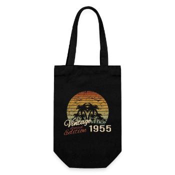 Vintage 1955 Anniversaire Cadeau 1955 Rétro 1955 - Sac à bouteille - noir - Devant