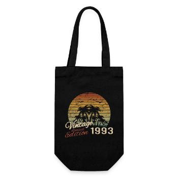 Jahrgang 1993 Geburtstagsgeschenk 1993 Retro 1993 - Geschenkbeutel für Flaschen - Schwarz - Vorne