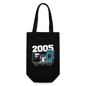 Vintage Née En 2005 Cadeau Anniversaire 2005 - Sac à bouteille - noir - Devant