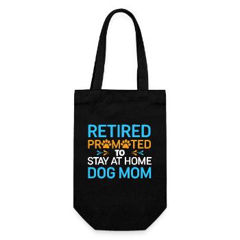 Dog Mom Pension - stay at home dog mom - Gift Bag for Bottles - black - Front