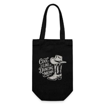 Line Dance Mom Line Dance Mom Cadeau - Sac à bouteille - noir - Devant